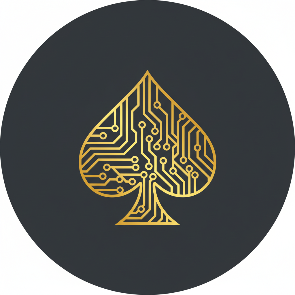 Gold spade with circuit traces — enterprise technology